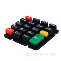 Tapas de teclado de plástico personalizadas para teclado de botón de silicona